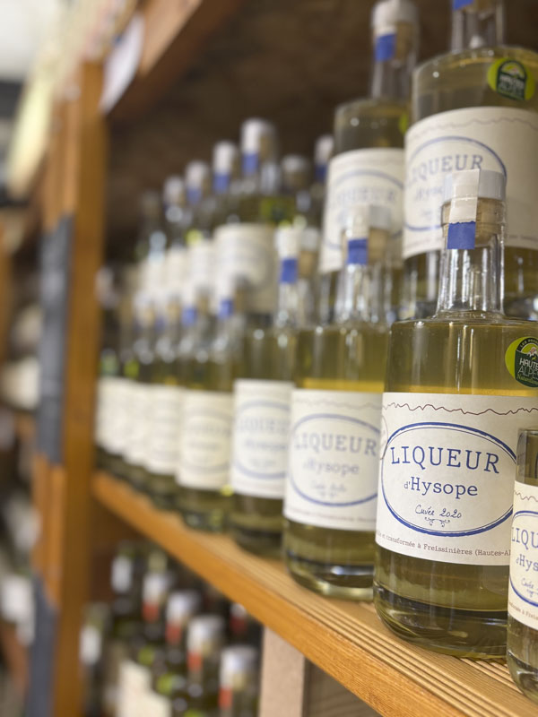 liqueurs en boutique